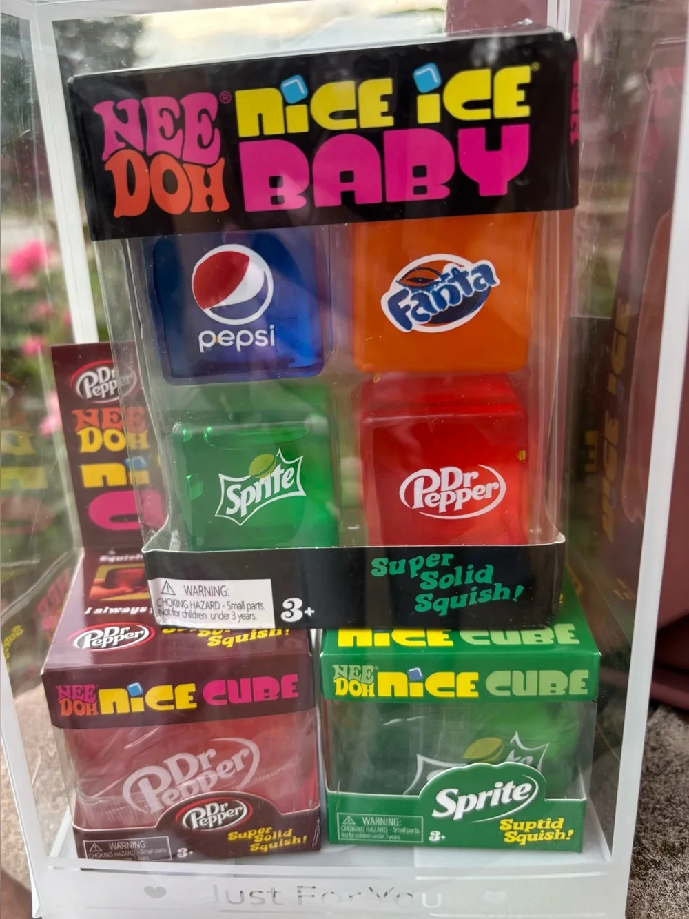 NeeDoh Nice Cube Soda Can Squishies - Sprite, Dr Pepper, Fanta, Pepsi